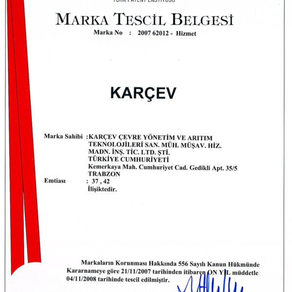 Marka Tescil Belgesi